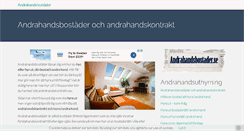 Desktop Screenshot of andrahandsbostader.se