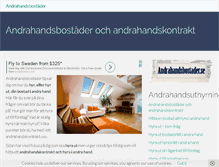 Tablet Screenshot of andrahandsbostader.se